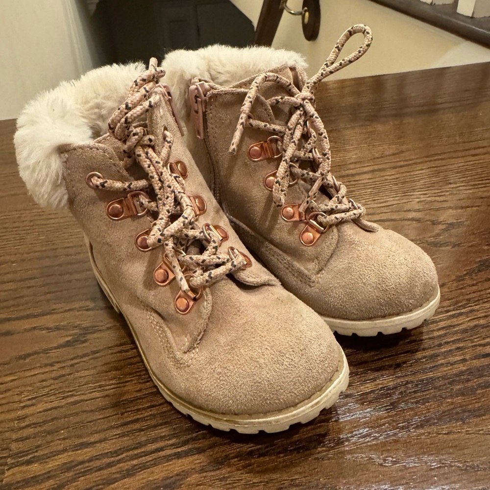 Cozy Tan Kids Boots